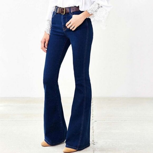 Urban Outfitters BDG dark blue Flare jeans size 27 - Picture 1 of 10